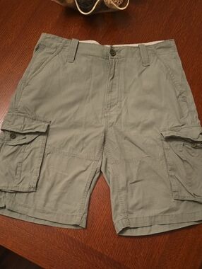 Men's Nautica Cargo Shorts in Light Olive - Classic Utility Style
